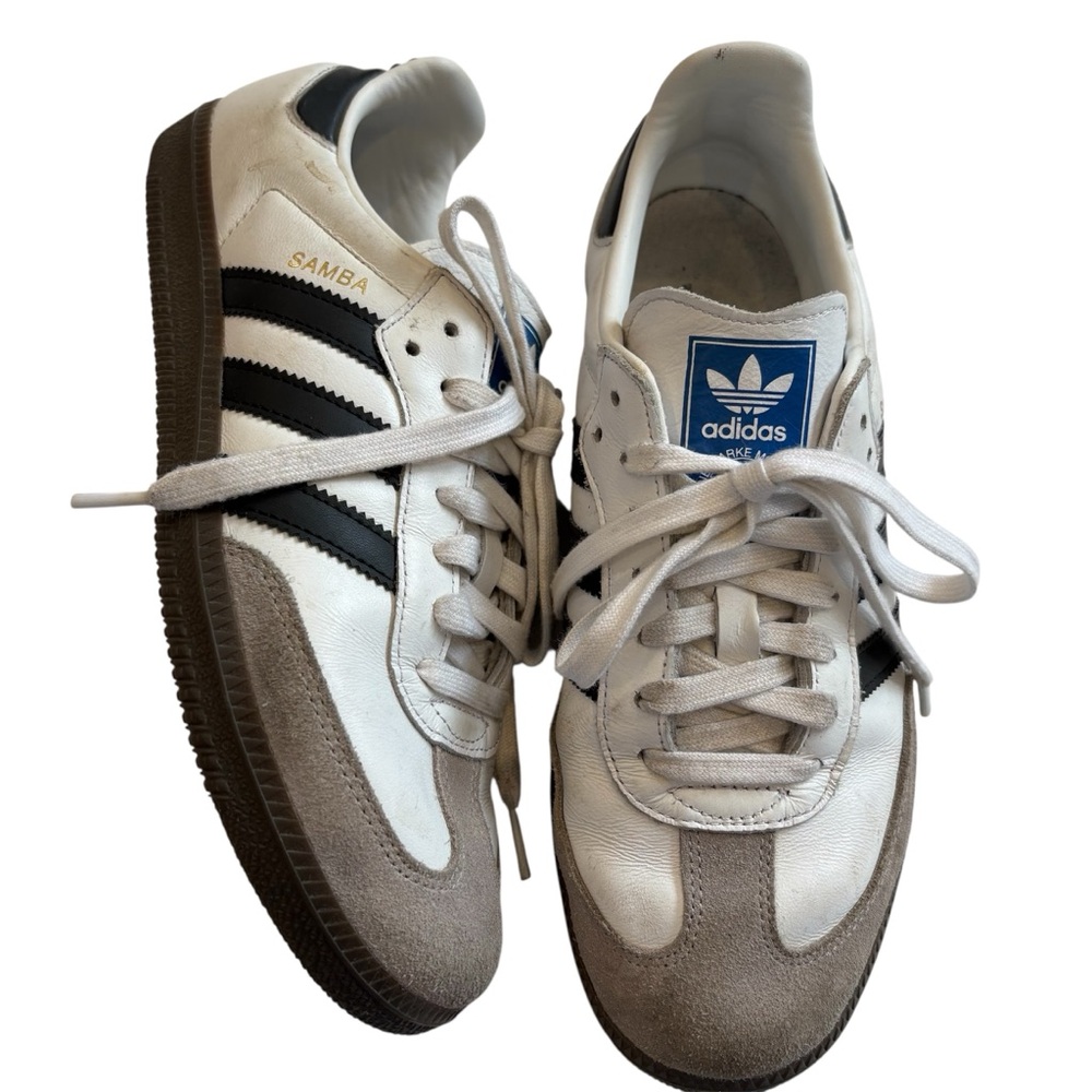 🌻Adidas Samba Sneakers White Black Gray